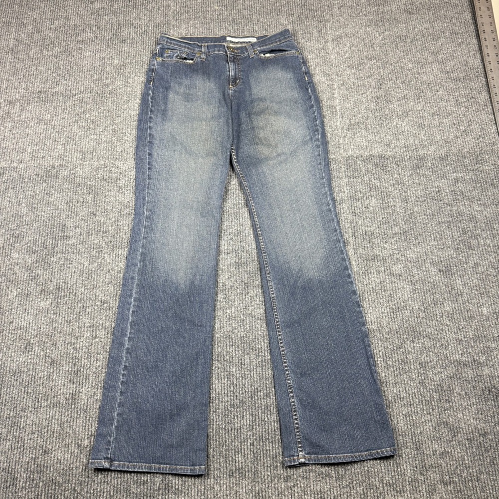 DKNY Jeans Soho Bootcut Medium Wash Denim Pants Womens Size 8L Blue KCMU1658